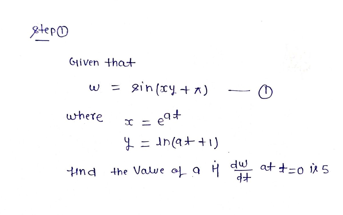 Calculus homework question answer, step 1, image 1